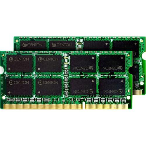 Centon 16GB (2 x 8GB) DDR3 SDRAM Memory Kit - 16 GB (2 x 8GB) DDR3 SDRAM - 1333 MHz - SoDIMM - PuriLite