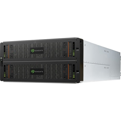 Seagate Exos X 5U84 SAN Storage System - 84 x HDD Supported - 1176 TB Supported HDD Capacity - 0 x HDD Installed - 84 x SSD Supported - 0 x SSD Installed - 16 GB RAM DDR4 SDRAM - 2 x Near Line SAS (NL-SAS), 12Gb/s SAS Controller - RAID Supported 0, 1, 3, - PuriLite