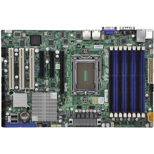 Super Micro Supermicro H8SGL Server Motherboard - AMD Chipset - Socket G34 LGA-1944 - ATX - 128 GB DDR3 SDRAM Maximum RAM - DDR3-1333/PC3-10600, DDR3-1066/PC3-8500, DDR3-800/PC3-6400 - 8 x Memory Slots - Gigabit Ethernet - 6 x SATA Interfaces - PuriLite