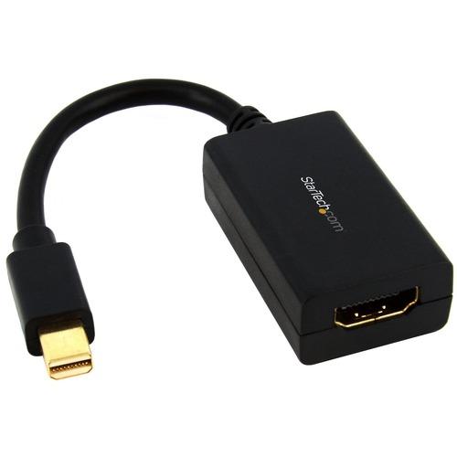 StarTech.com Mini DisplayPort to HDMI Adapter - 1080p - Passive - Thunderbolt to HDMI Monitor Adapter - Mini DP Converter - Connect an HDMI enabled display to a Mini DisplayPort equipped PC or MAC - Mini DisplayPort to HDMI - Comparable to 0B47089 & Q7X- - PuriLite