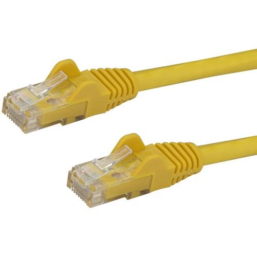 StarTech.com 35ft CAT6 Ethernet Cable - Yellow Snagless Gigabit - 100W PoE UTP 650MHz Category 6 Patch Cord UL Certified Wiring/TIA - 35ft Yellow CAT6 Ethernet cable delivers Multi Gigabit 1/2.5/5Gbps & 10Gbps up to 160ft - 650MHz - Fluke tested to ANSI/ - PuriLite