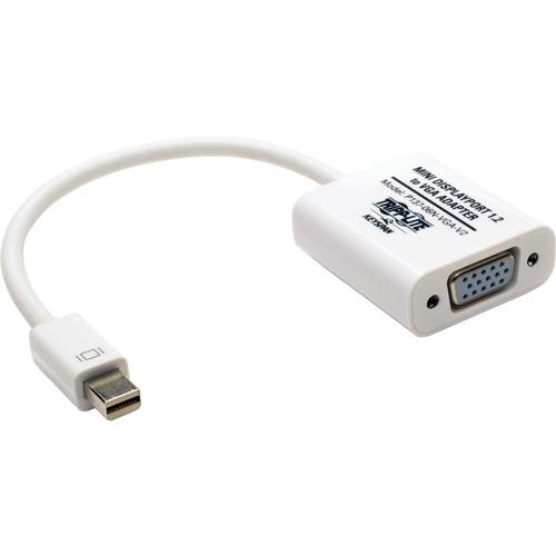 Tripp Lite 6in Mini DisplayPort to VGA Adapter Active Converter mDP to VGA M/F DPort 1.2 6" - 6" DisplayPort/VGA A/V Cable for Monitor, Computer - First End: 1 x Mini DisplayPort Male Digital Audio/Video - Second End: 1 x HD-15 Female VGA - 17.3 Gbit/s - - PuriLite