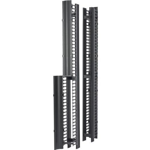 Eaton Double-Sided Cable Manager for Two Post Rack - Black - PuriLite