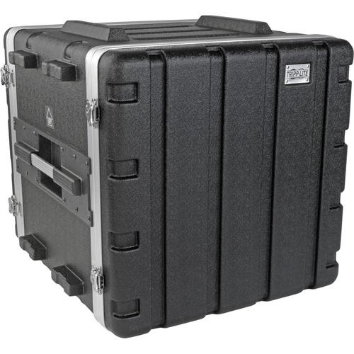 Tripp Lite 10U ABS Server Rack Equipment Flight Case for Shipping & Transportation - External Dimensions: 20" Width x 21.6" Depth x 19.7" Height - 150 lb - Latch Lock Closure - Heavy Duty - ABS Plastic - Black - For Server, Ethernet Switch, Patch Panel, - PuriLite