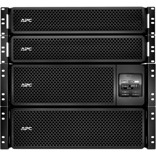 Schneider Electric APC by Schneider Electric Smart-UPS SRT 10kVA RM with two 208V to 120V 2U 5kVA Step-Down Transformers - Rack/Tower - 208 V AC, 240 V AC Input - 208 V AC, 120 V DC Output - 2 x Hard Wire 3-wire (2PH + G), 24 x NEMA 5-20R, 4 x NEMA L6-30R - PuriLite