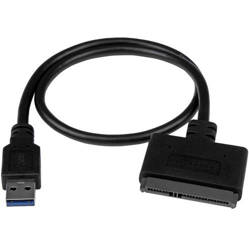 StarTech.com USB 3.1 (10Gbps) Adapter Cable for 2.5" SATA SSD/HDD Drives - Connect a 2.5" SATA SSD/HDD to your computer using this USB 3.1 Gen 2 (10 Gbps) ultra-portable adapter cable - USB SATA Adapter - SATA to USB 3.1 Gen 2 Converter - USB 3.1 to SATA - PuriLite