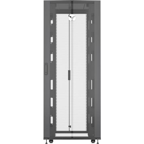 Vertiv? VR Rack - 48U, 2265mm (H), 600mm (W), 1200mm (D) - For Server, LAN Switch, Patch Panel, UPS, PDU, KVM Switch - 48U Rack Height x 19" (482.60 mm) Rack Width x 47.83" (1215 mm) Rack Depth - Floor Standing - Black - Steel - 1361 kg Maximum Weight Ca - PuriLite