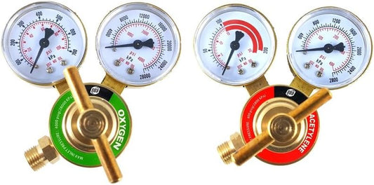 SÜA - Oxygen and Acetylene Regulators Welding Gas Gauges -Pair - Rear Entry - LDB series - PuriLite