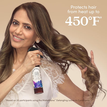 Fable & Mane Detangling Leave-In Conditioner, with UV Heat Protection for Smooth, Hydrated, Tangle-free Hair. Enriched with Aloe Vera (4.7 fl oz / 140ml) - PuriLite