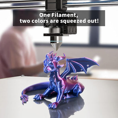 iSANMATE PLA 3D Printer Filament, PLA Filament 1.75mm Bundle Dual Color Filament Silk PLA, Dimensional Accuracy +/- 0.02 mm, 250g x 4 Pack - PuriLite