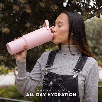 Simple Modern Trek Pivot | 40oz Flip Straw Tumbler with Handle | Water Bottle & Boot | Interchangeable Straw & Chug Lids | Insulated Stainless Steel Jug | Gym Sports Outdoors | Lavender Mist - PuriLite