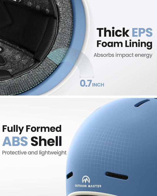 OutdoorMaster Bike Helmet for Adults,Adjustable Cycling Helmet for Men & Women - Safety Certified for Bicycle Skateboard Road Bike Skating Roller Commuting Helmet - PuriLite