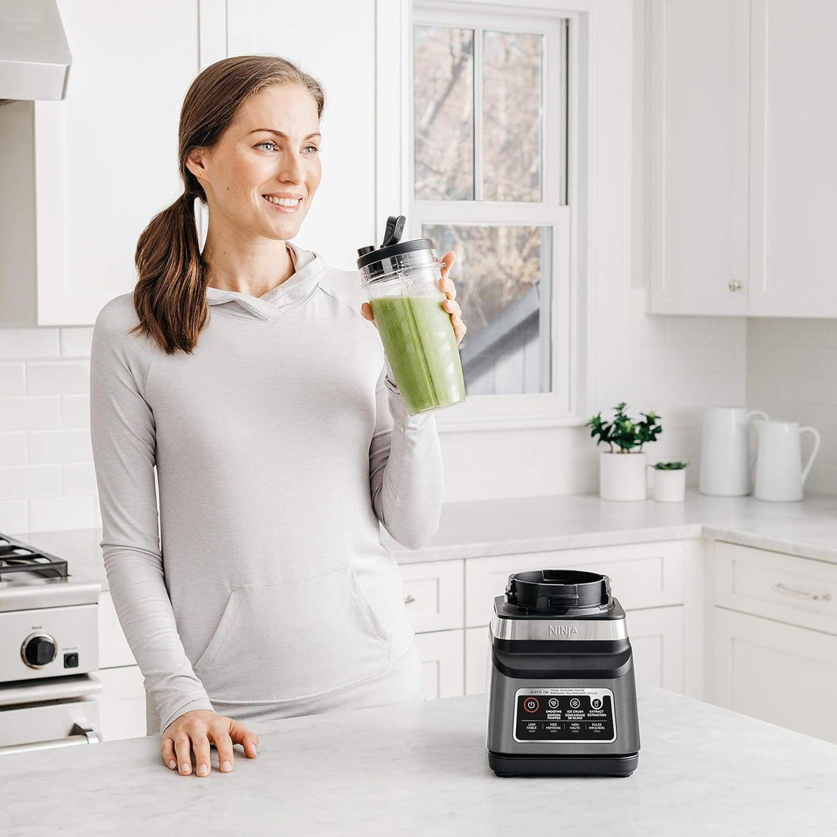 Ninja BN751C, Professional Plus Blender DUO With Auto-iQ, Black , 1200W (Canadian Version), 72oz - PuriLite