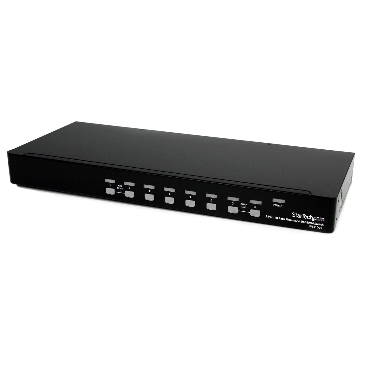 8 Port 1U Rackmount DVI USB KVM Switch - TAA - PuriLite
