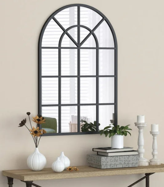 Appollo Harley Modern 71 cm x 105 cm (28 in. x 41.5 in.) Window Metal Framed Mirror - PuriLite