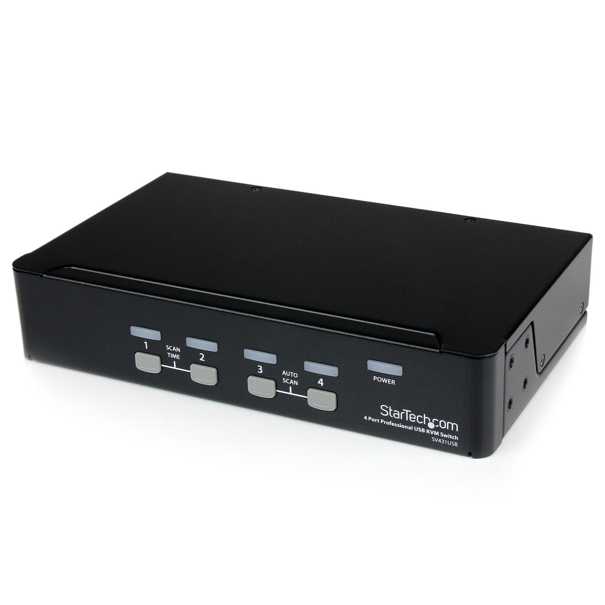4 Port Professional VGA USB KVM Switch with Hub - TAA - PuriLite