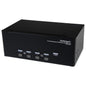 4 Port Triple Monitor DVI USB KVM Switch with Audio & USB 2.0 Hub - TAA - PuriLite