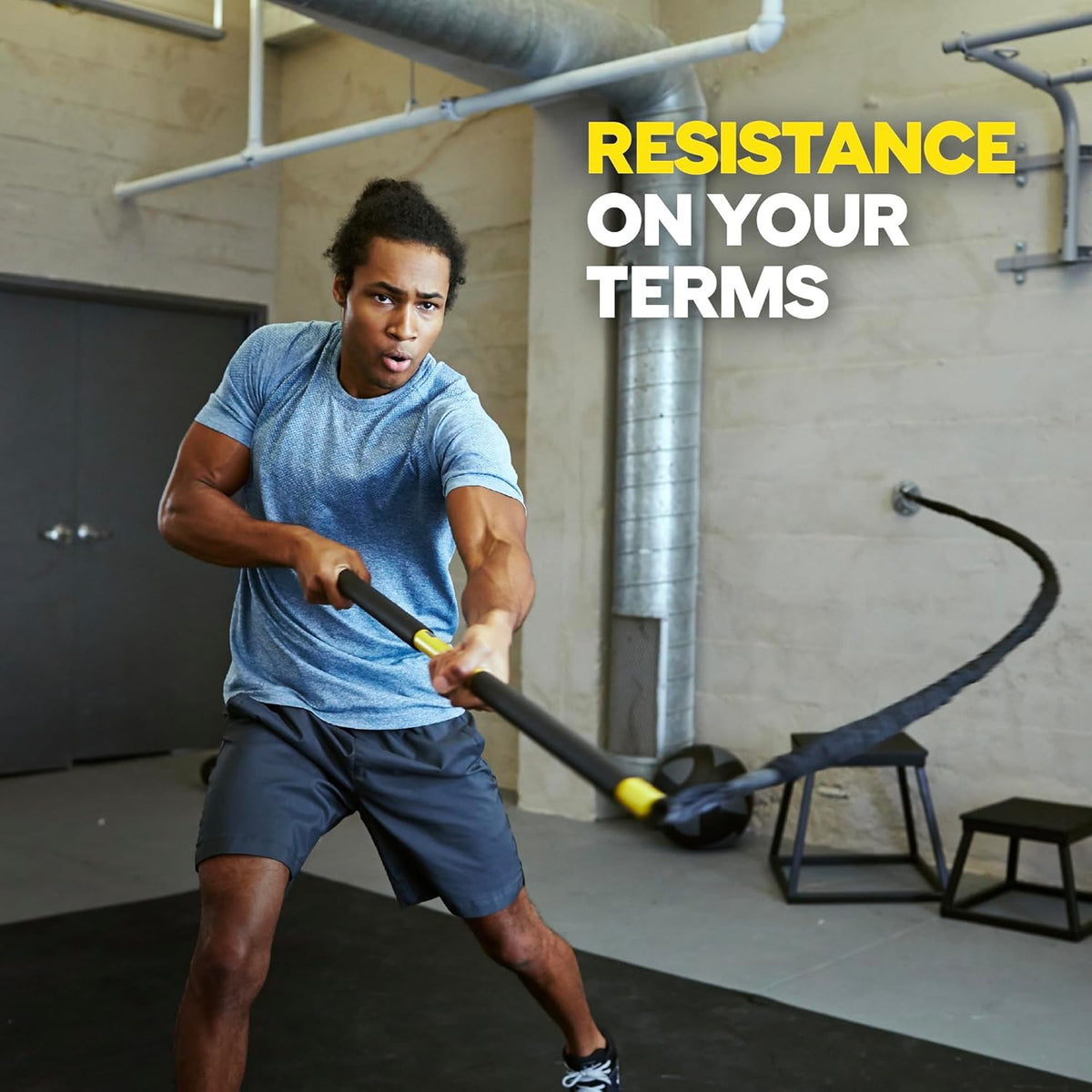TRX Training Rip Training Resistance-Cord Attachment, Resistance-Training Exercise Equipment for Home Workouts, Bungee Fitness Cord, (Lite), (20 lbs) - PuriLite
