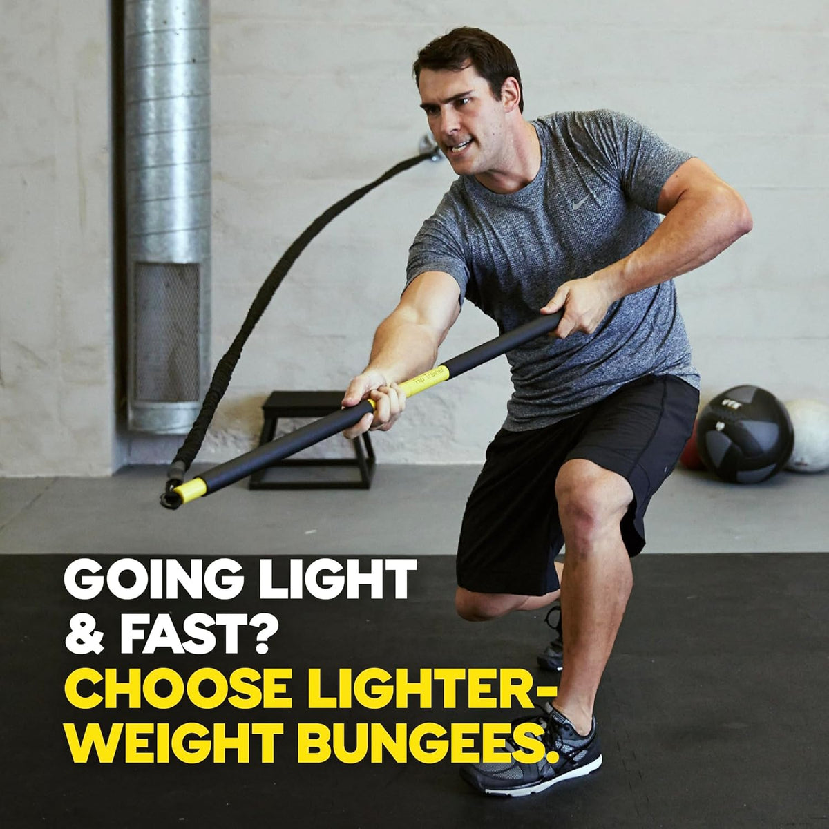 TRX Training Rip Training Resistance-Cord Attachment, Resistance-Training Exercise Equipment for Home Workouts, Bungee Fitness Cord, (Lite), (20 lbs) - PuriLite