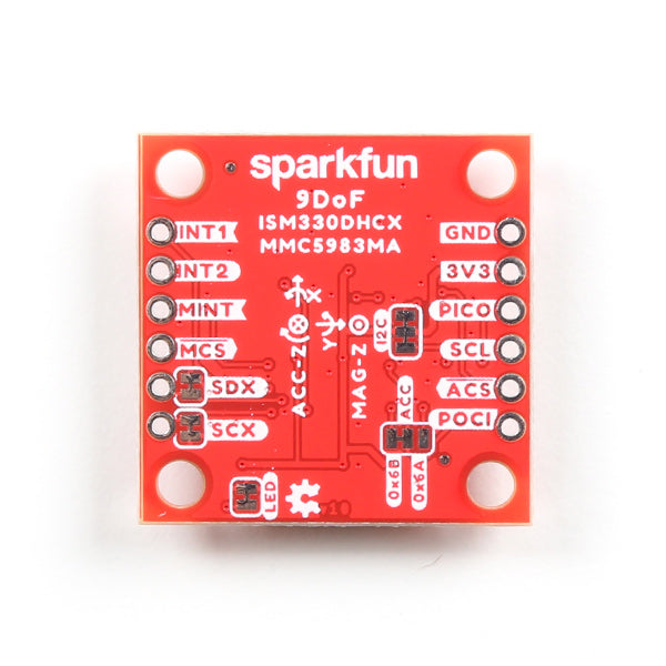 SparkFun 9DoF IMU Breakout - ISM330DHCX, MMC5983MA (Qwiic) - PuriLite