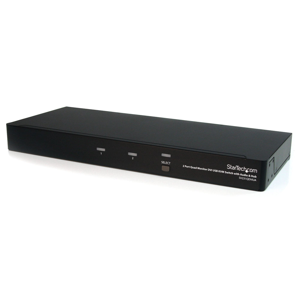 2 Port Quad Monitor Dual-Link DVI USB KVM Switch with Audio & Hub - TAA - PuriLite