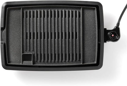 Starfrit The Rock Indoor Smokeless Electric BBQ Grill - Non-Stick 10" x 16" Cooking Surface - Adjustable Temperature - PuriLite