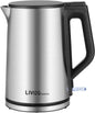 LIVINGbasics Electric Kettle, 1.5L Double Wall Design, Stainless Steel BPA-Free Cool Touch Tea Kettle - PuriLite