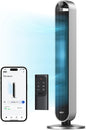 Dreo Pilot Max 120° Oscillating Tower Fan, 42 Inch Bladeless Fan for Bedroom, 25dB Quiet DC Motor, Standing Fan with Remote, 12 Hyper Wind Speeds, 4 Modes, 12H Timer Floor Fans for Home Living Room - PuriLite
