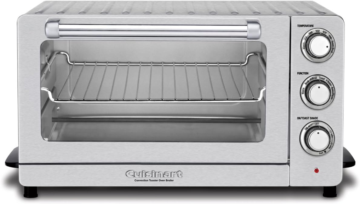 Cuisinart TOB-60N1C Convection Toaster Oven Broiler, Silver - PuriLite