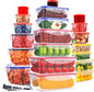 40 Pcs Food Storage Containers with Lids Airtight- Plastic Meal Prep Container for Pantry Kitchen Organization, Microwave, Dishwasher, Freezer Safe -100% Leak Proof (20 Stackable Boxes-20 Lids) - PuriLite