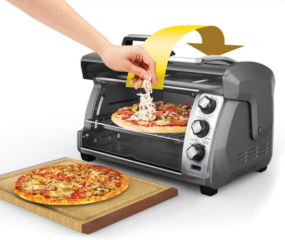 Hamilton Beach 6 Slice Easy Reach Toaster Oven,Black ,31126D - PuriLite