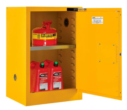 Global Industrial™ Flammable Cabinet, Self Close Single Door, 12 Gallon, 23"Wx18"Dx35"H - PuriLite