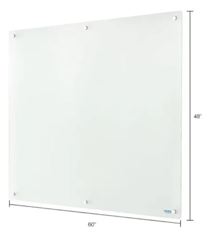 Global Industrial™ Frosted Glass Dry Erase Board, 60"W x 48"H - PuriLite