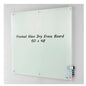 Global Industrial™ Frosted Glass Dry Erase Board, 60"W x 48"H - PuriLite