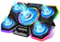 Laptop Cooling Pad, Gaming Laptop Cooler with 5 Quiet Fans and LED Lights (One-Click Close), Laptop Fan Cooling Pad Fits 12-17 Inch Laptop, 7 Adjustable Height - PuriLite
