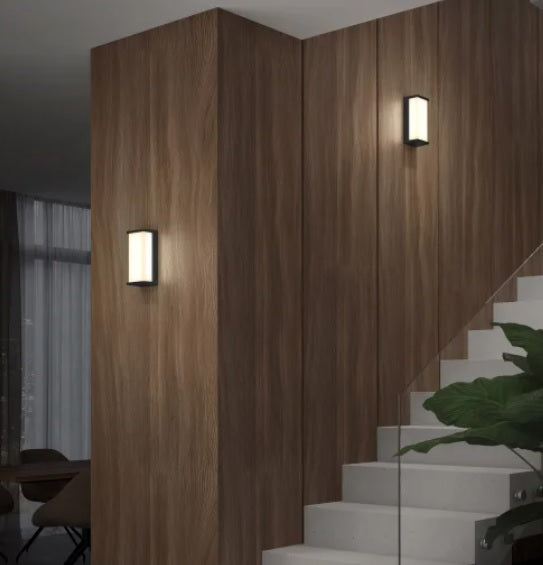 Artika Faro Indoor/Outdoor LED Wall Light 3CCT, Black - PuriLite
