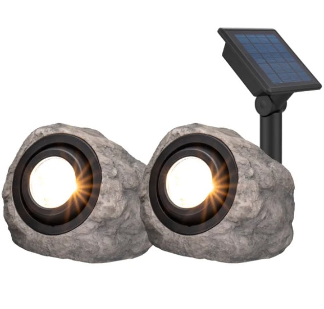 KODA Solar LED Rock Spotlights, 2-pack - PuriLite