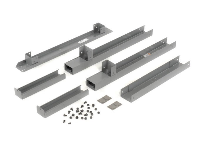 Global Industrial™ Adjustable Height Steel C-Channel Leg For Workbench, 30"D, Gray, Each - PuriLite