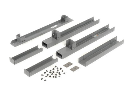 Global Industrial™ Adjustable Height Steel C-Channel Leg For Workbench, 30"D, Gray, Each - PuriLite
