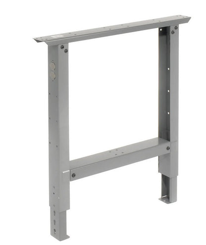 Global Industrial™ Adjustable Height Steel C-Channel Leg For Workbench, 30"D, Gray, Each - PuriLite