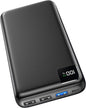 SOARAISE Power Bank 27000mAh, 22.5W USB C in & Out Fast Charging Portable Charger, PD 3.0 QC 4.0 LED Display Phone Battery Pack Compatible with iPhone 16 15 14 13 12 Pro Samsung S21 Google iPad Tablet - PuriLite