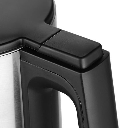 LIVINGbasics Electric Kettle, 1.5L Double Wall Design, Stainless Steel BPA-Free Cool Touch Tea Kettle - PuriLite