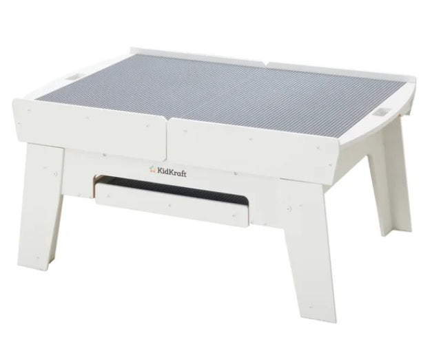 KidKraft Building Bricks Play N Glow Light-Up Table with 210 Bricks - PuriLite