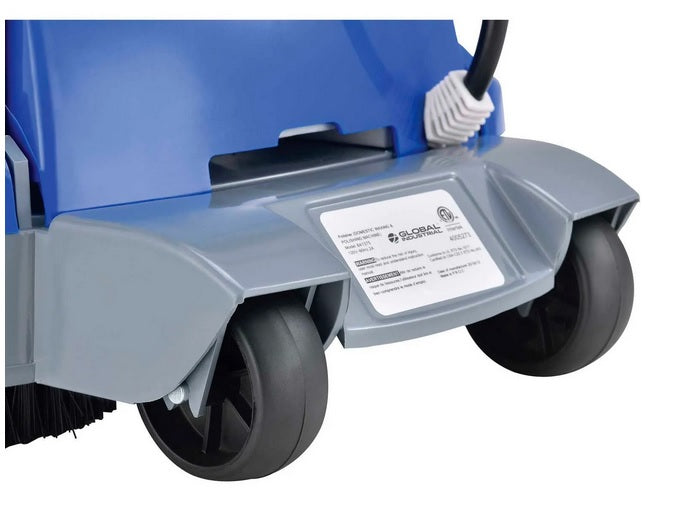 Global Industrial™ Mini Floor Scrubber With Floor Pads, 11" Cleaning Path - PuriLite