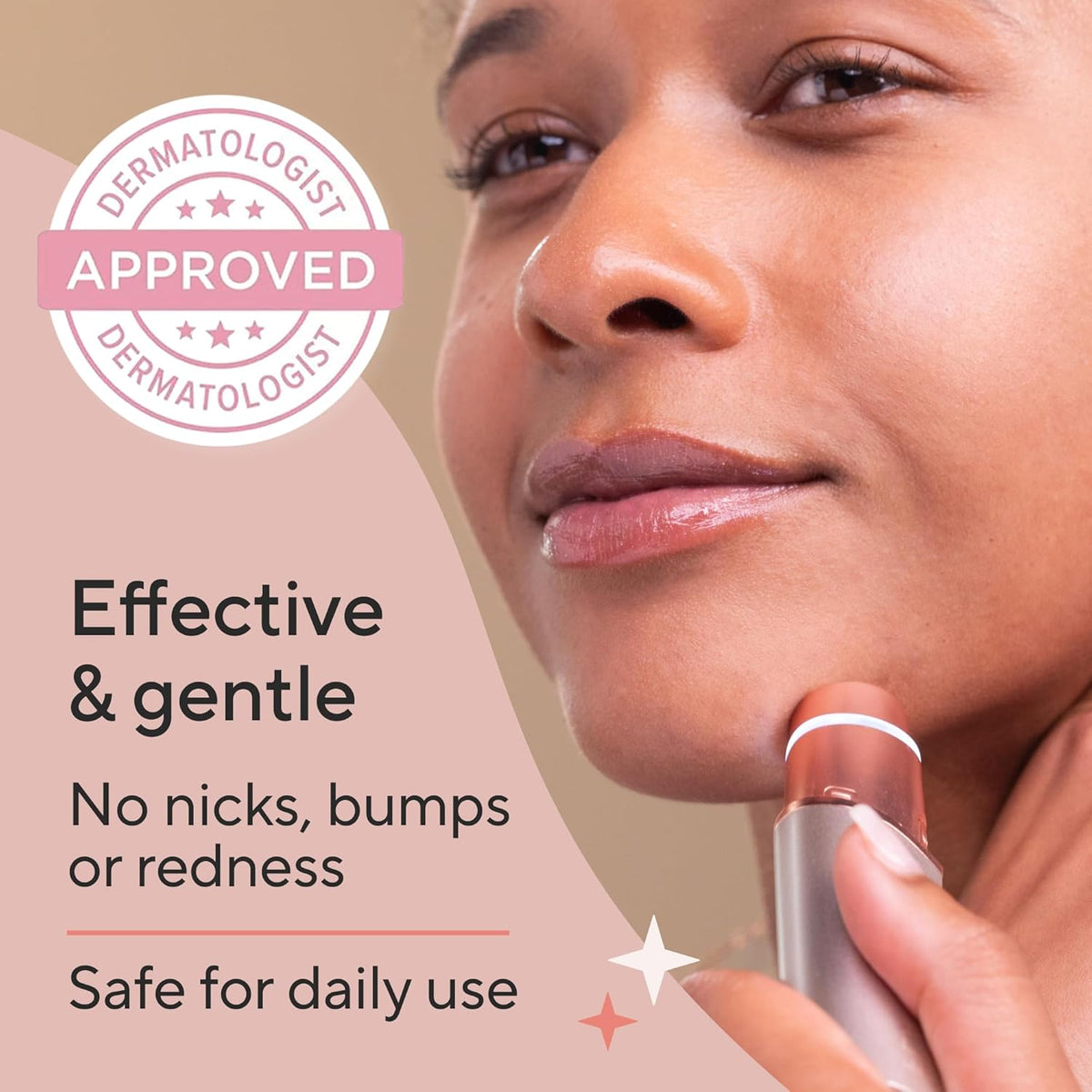Finishing Touch Flawless Facial Hair Remover, Blush, 1 Count (Packaging may vary) - PuriLite