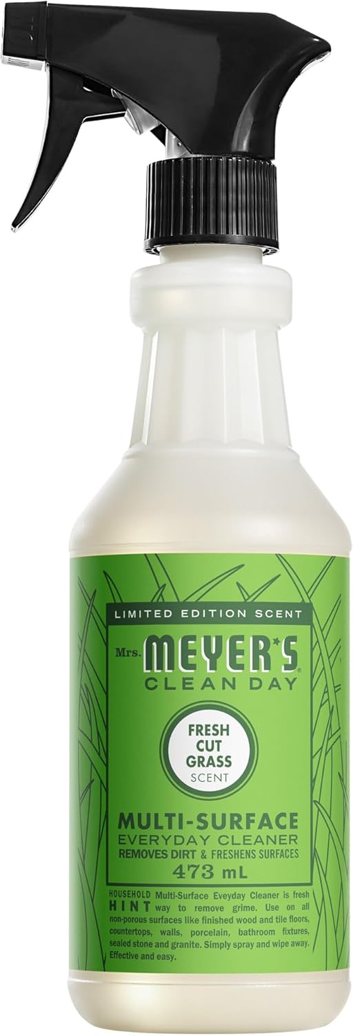 MRS. MEYER'S CLEAN DAY Multi-Surface Everyday Cleaner, Fresh Cut Grass Scent, 473mL Bottle - PuriLite