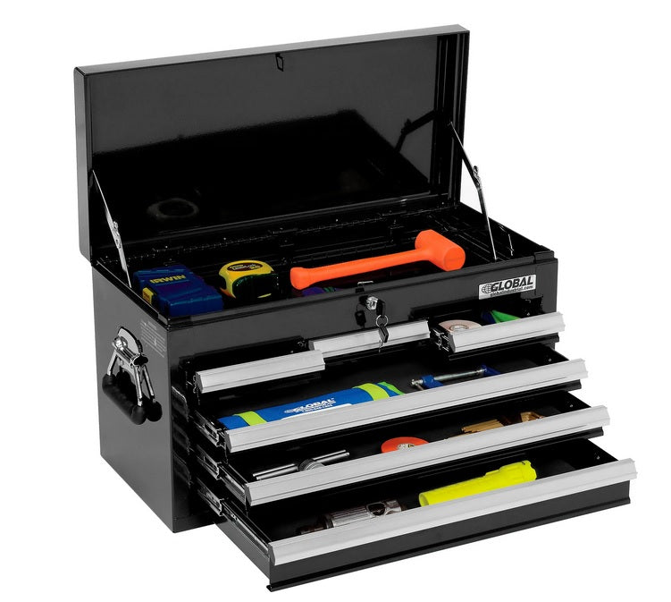 Global Industrial™ 25-15/16" x 12-1/16" x 14-3/4" 6 Drawer Black Tool Chest - PuriLite