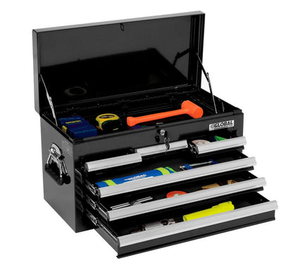 Global Industrial™ 25-15/16" x 12-1/16" x 14-3/4" 6 Drawer Black Tool Chest - PuriLite