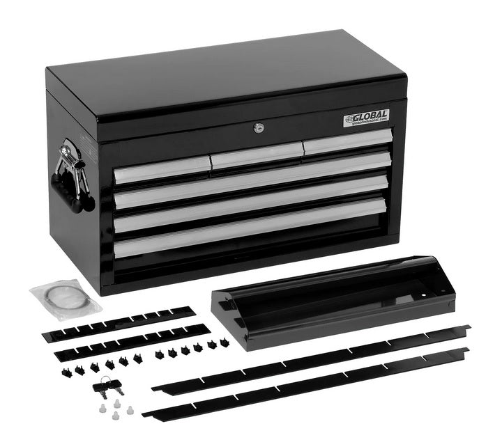Global Industrial™ 25-15/16" x 12-1/16" x 14-3/4" 6 Drawer Black Tool Chest - PuriLite