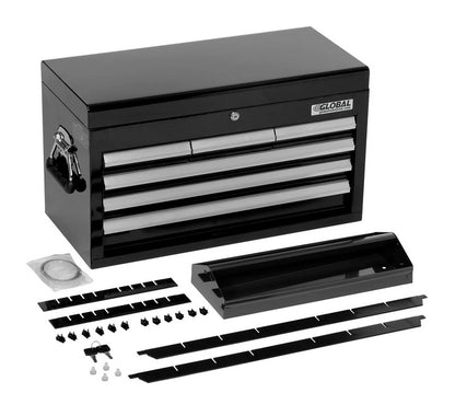 Global Industrial™ 25-15/16" x 12-1/16" x 14-3/4" 6 Drawer Black Tool Chest - PuriLite